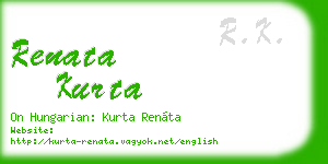 renata kurta business card